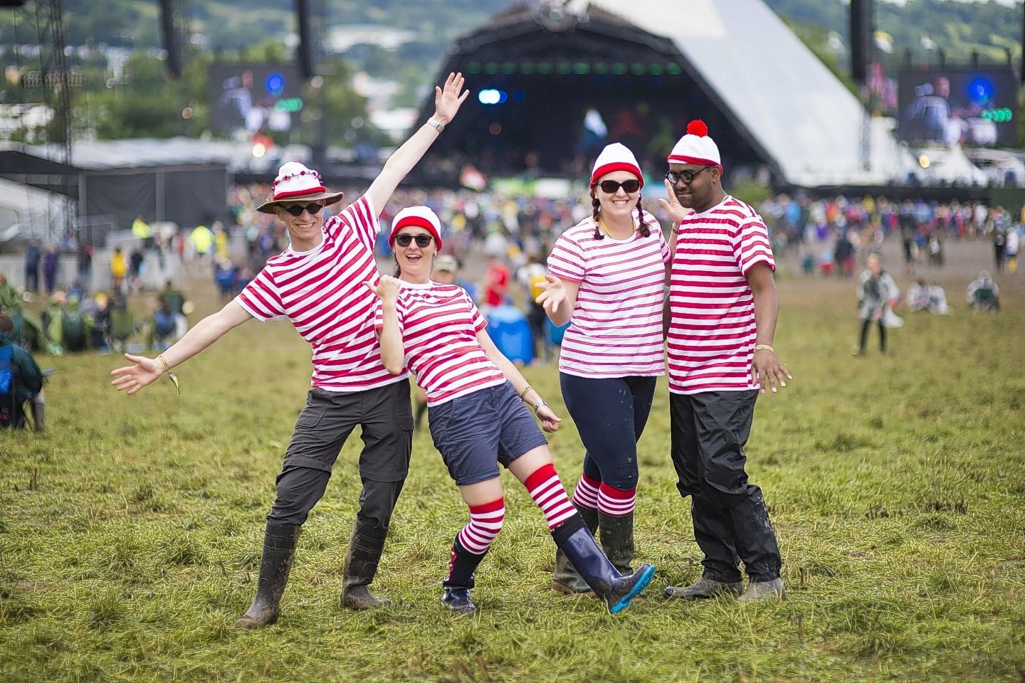 Music fans are having fun at Glastonbury