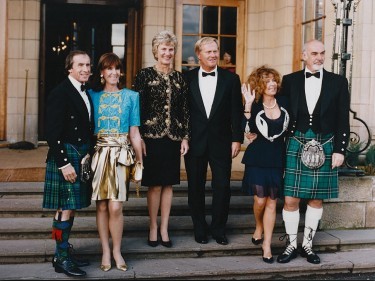  Jackie and Helen Stewart; Barbara and Jack Nicklaus; Micheline Roquebrune and Sean Connery, 1993  