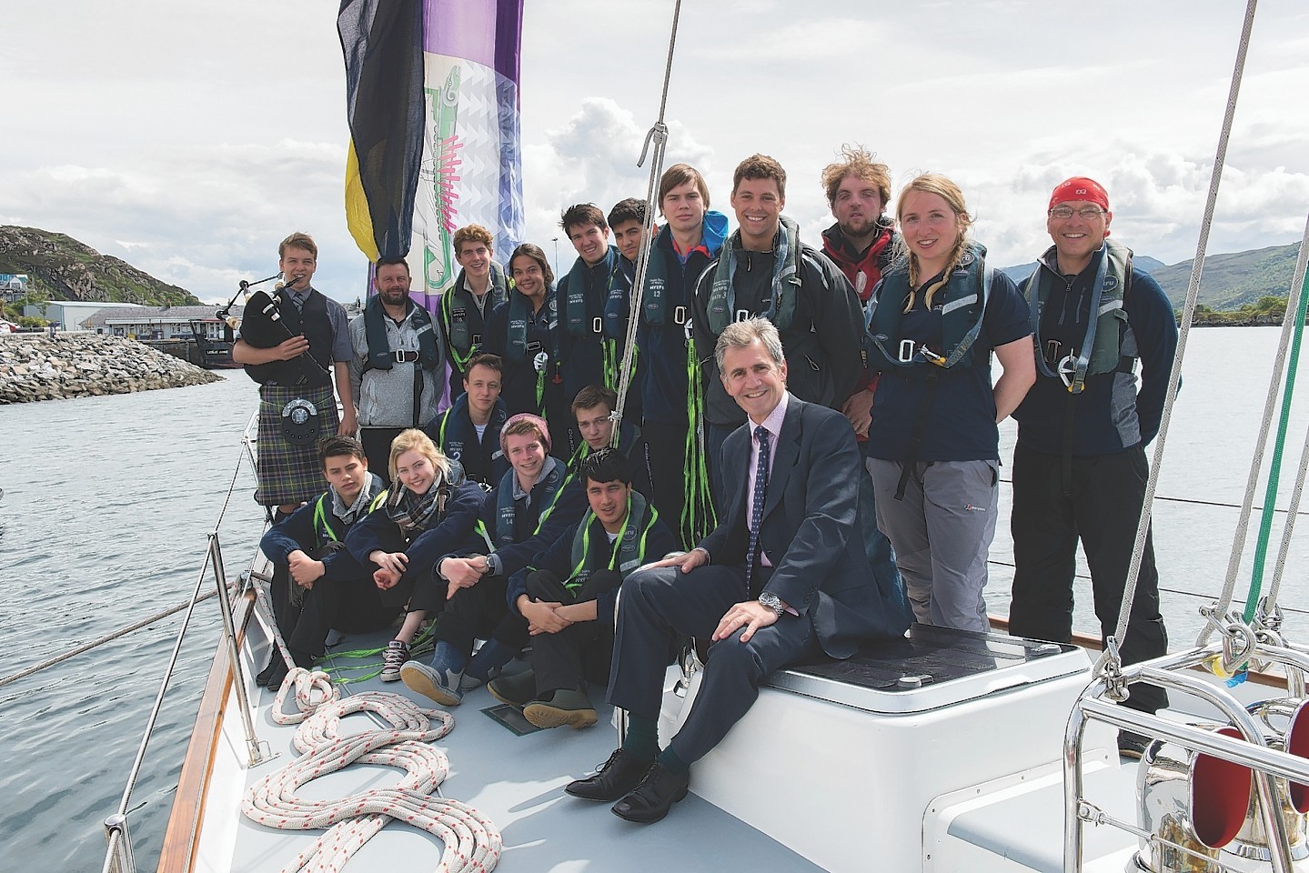 Gordonstoun students have set sail on an 80-day circumnavigation of Britain