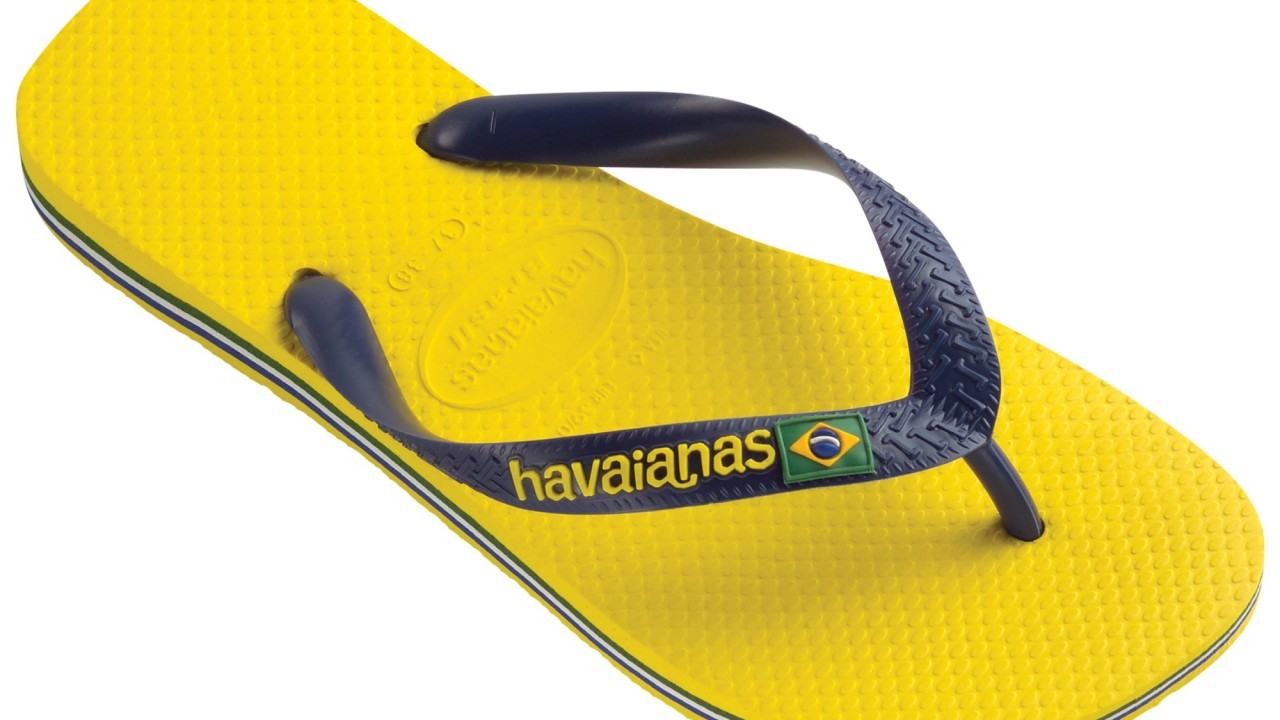 Havaianas Brasil Logo flip flops
