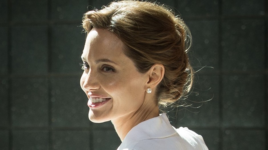Actress Angelina Jolie arrives at the 'End Sexual Violence in Conflict' summit in London.