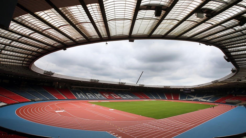 The new athletics arena in Glasgow - the city is hosting the 2014 Commonwealth Games