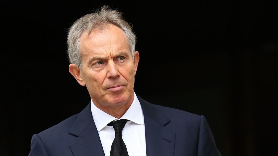 Tony Blair rejected arguments that Iraq would be more peaceful today if the west had never intervened as "bizarre"