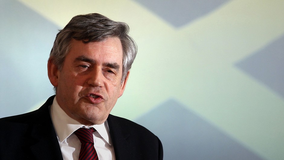 Gordon Brown said almost a million jobs in Scotland are linked to it being part of the UK