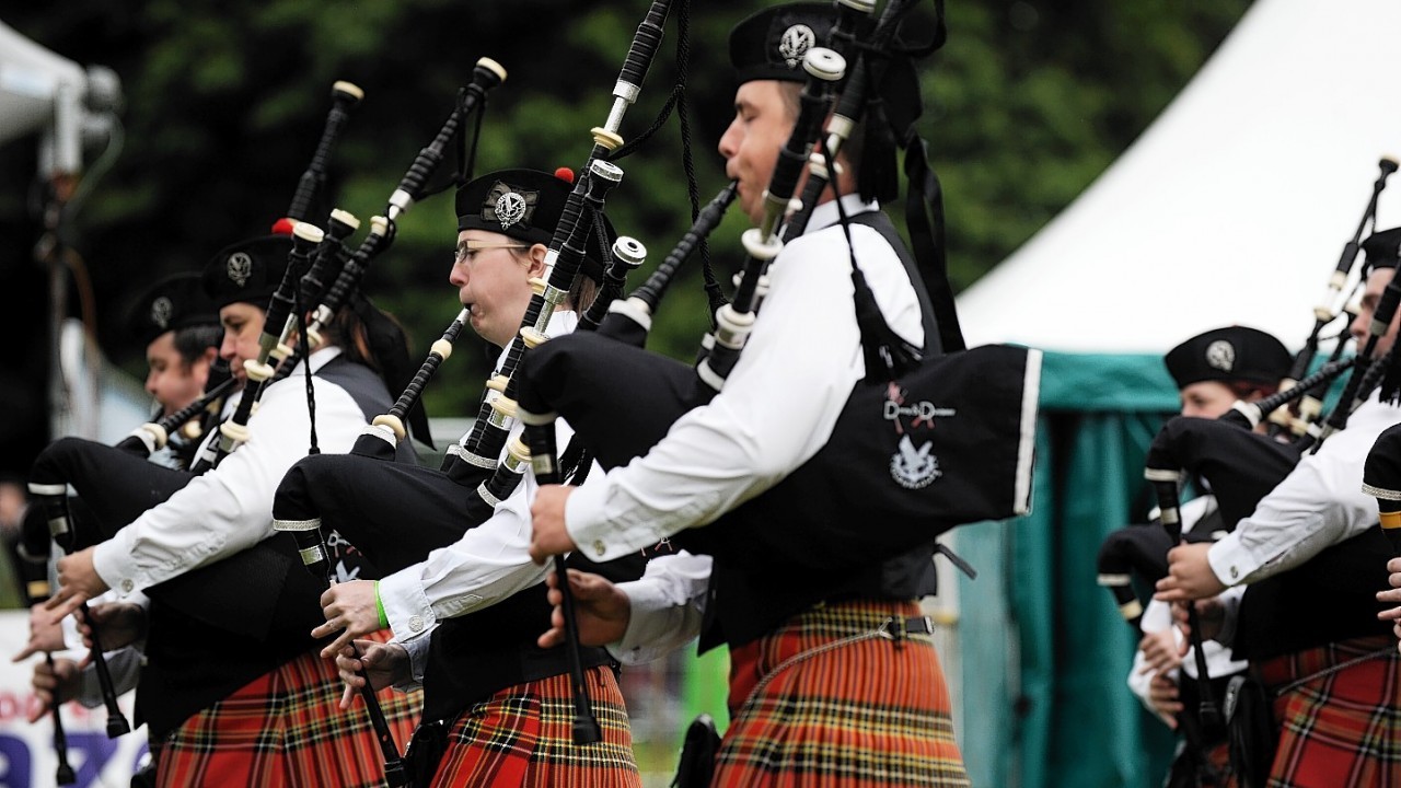 Pipe Band Championships at Grant Park, Forres.