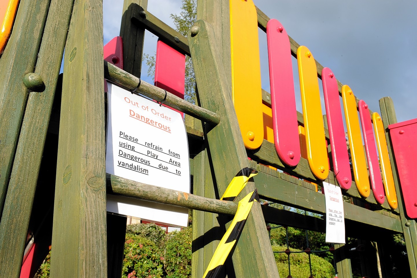 The children's play area in Bieldside