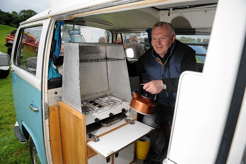 Rob Macgregor in his 1972 VW Devon Moonraker conversion