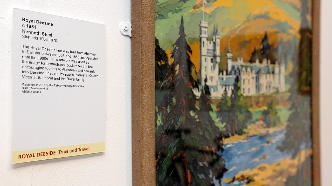 A painting of Balmoral Castle forms part of the exhibition