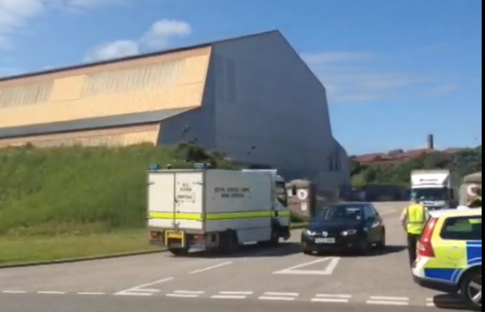 The bomb squad arrive in Peterhead for an incident earlier this year