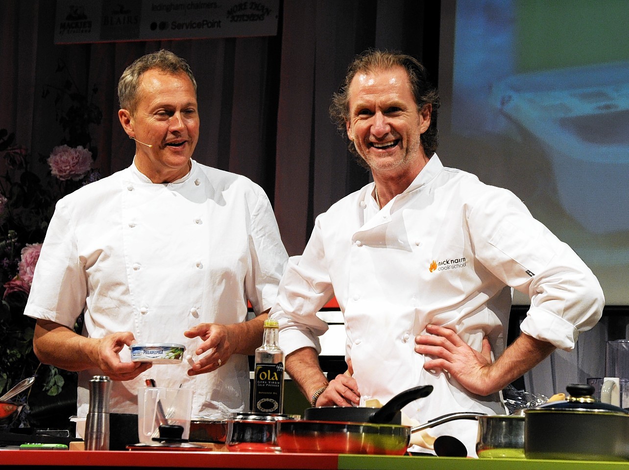 Nick Nairn and Paul Rankin at Taste of Grampian 2014