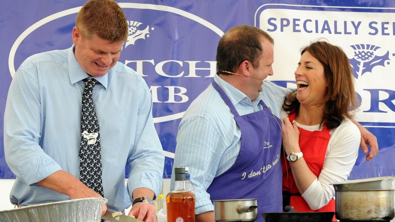 Taste of Grampian at Thainstone Centre, Inverurie. In the picture in the Eat on the Green demonstration are Keith Whyte, Andrew Booth, and Sarah Mack