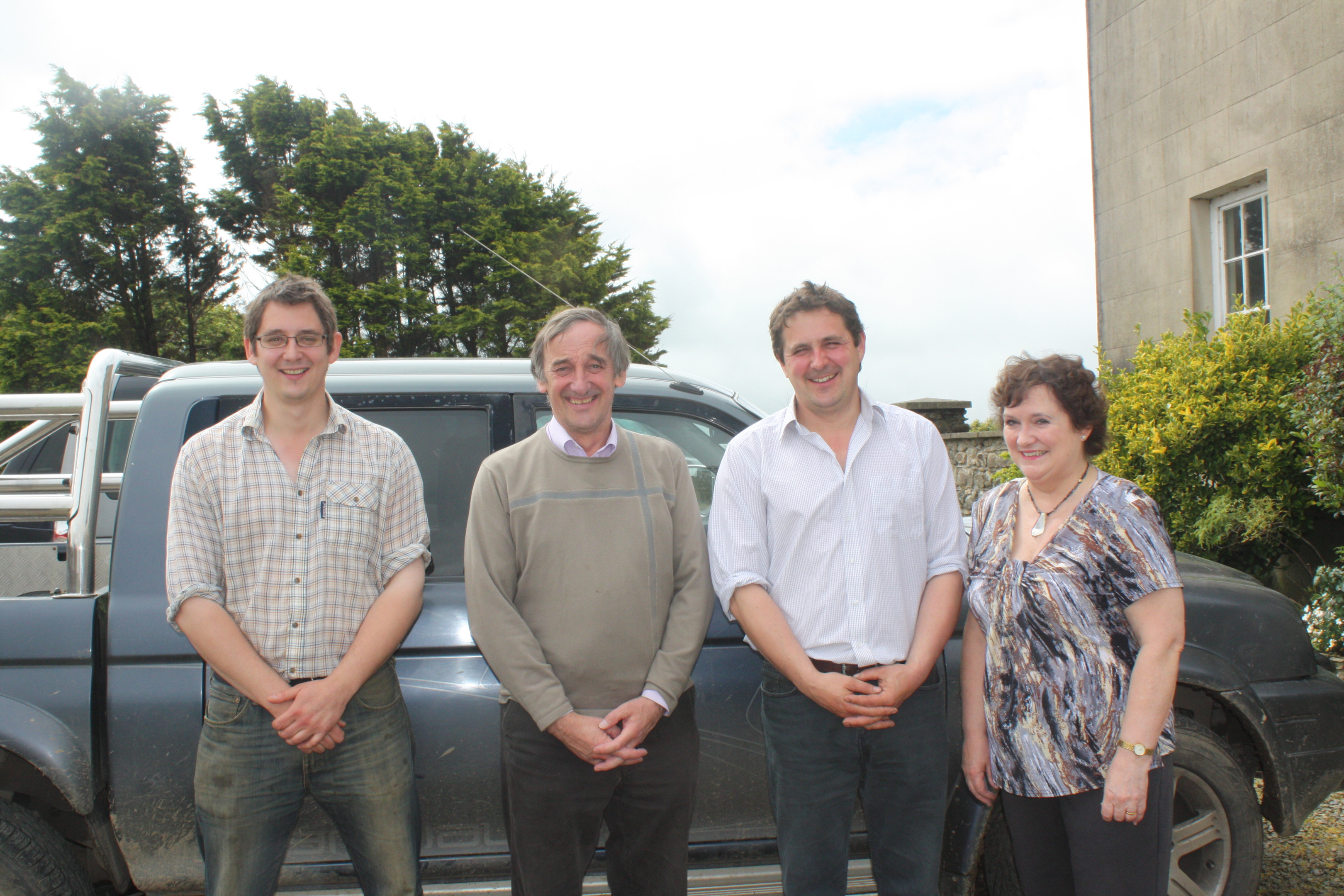 Nigel, Mansel, Paul and Hilary Raymond.