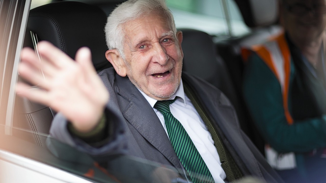 D-Day veteran Bernard Jordan, who was reported missing when he disappeared from Pines care home in Hove, East Sussex, to be with his comrades in Normandy on the 70th anniversary of D-Day, turned 90 today.