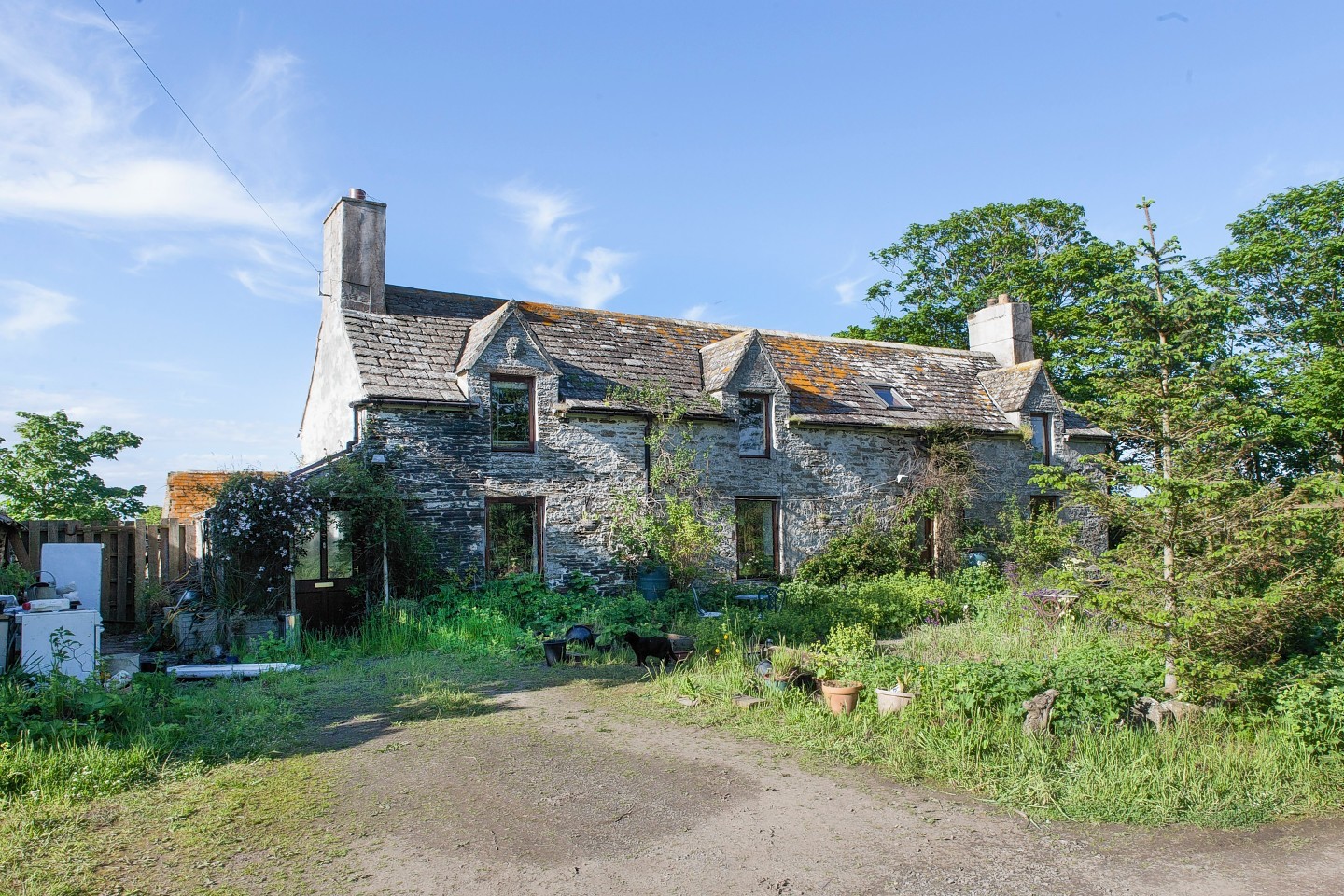 The home of the man who died in the fire in Watten