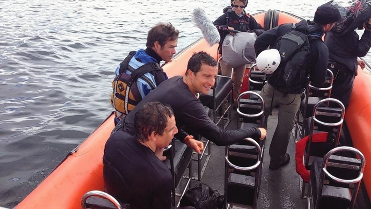 Bear Grylls was to be found on a less exotic island in the Hebrides this week