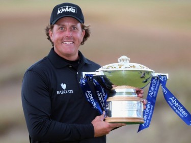 Phil Mickelson will defend his Scottish Open title at Royal Aberdeen