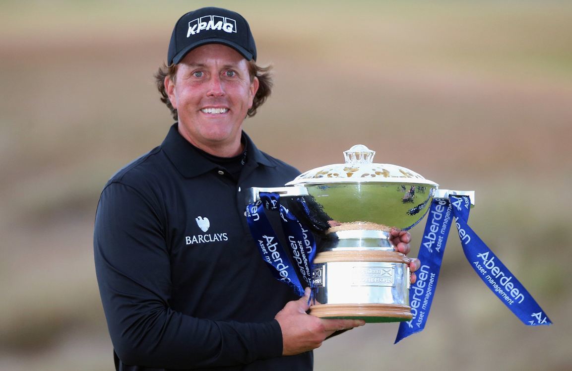 Phil Mickelson won the Scottish Open in 2013