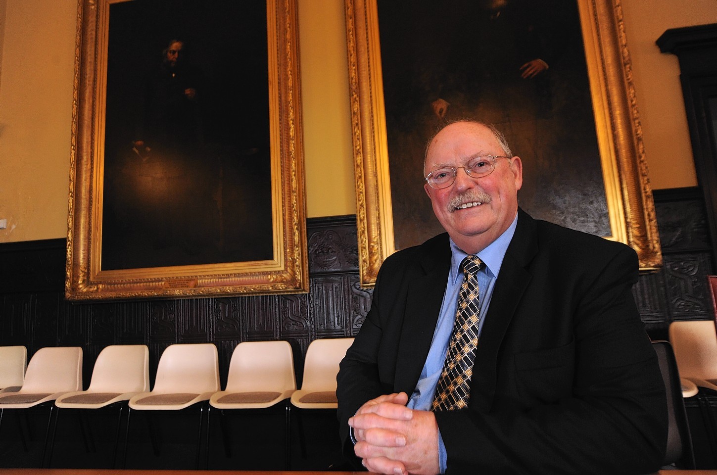 Cllr Ian Tait in the Saltoun Square chamber