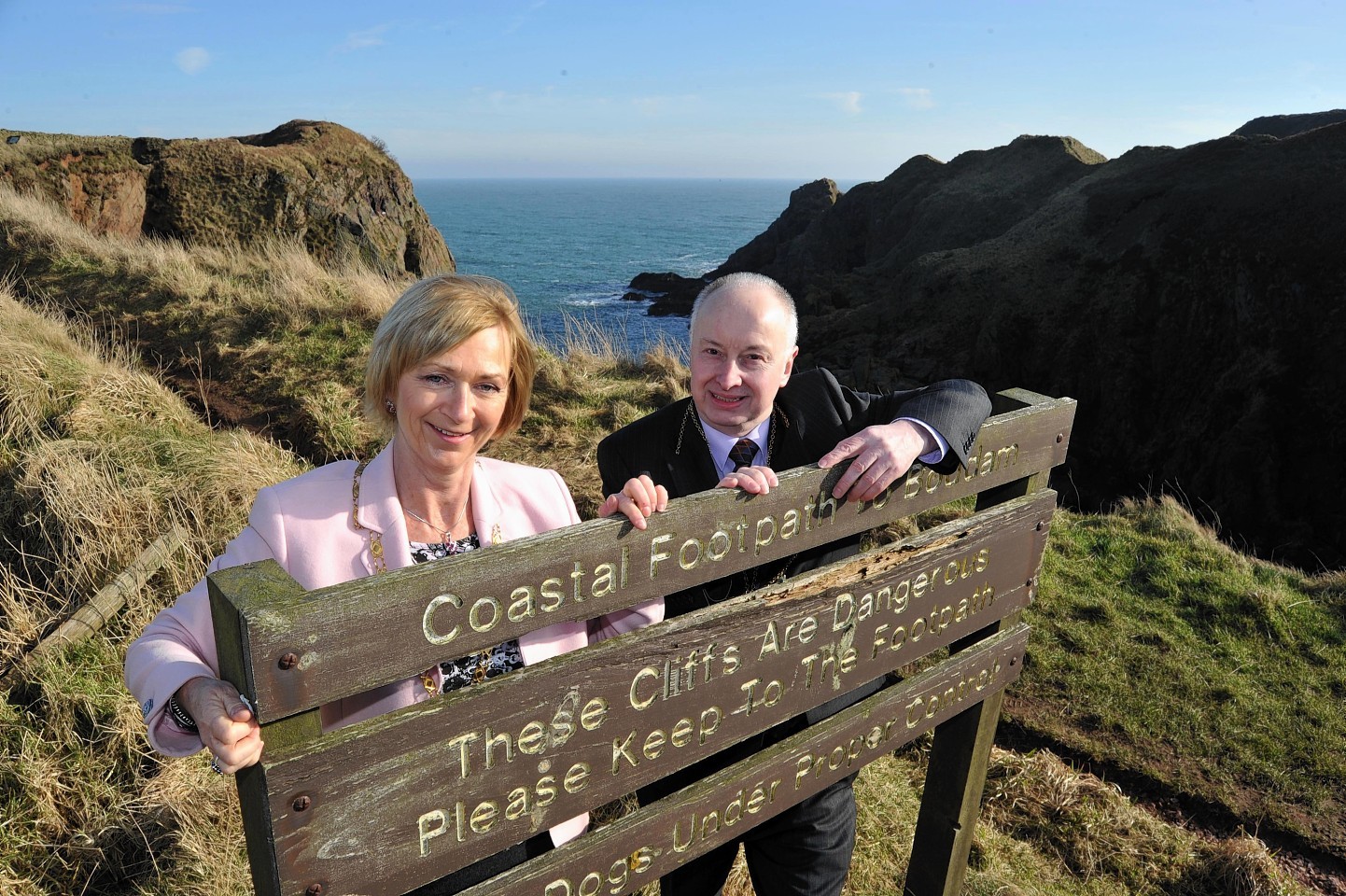 Aberdeenshire Provost Jill Webster and Lord Provost of Aberdeen George Adam