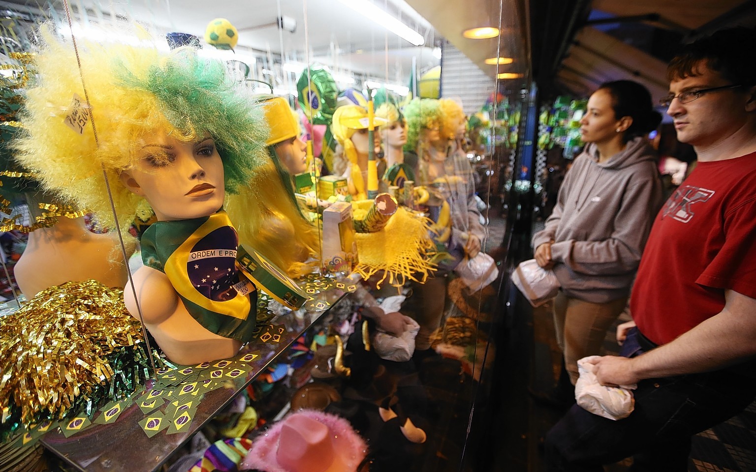 Merchandise for the World Cup in Brazil