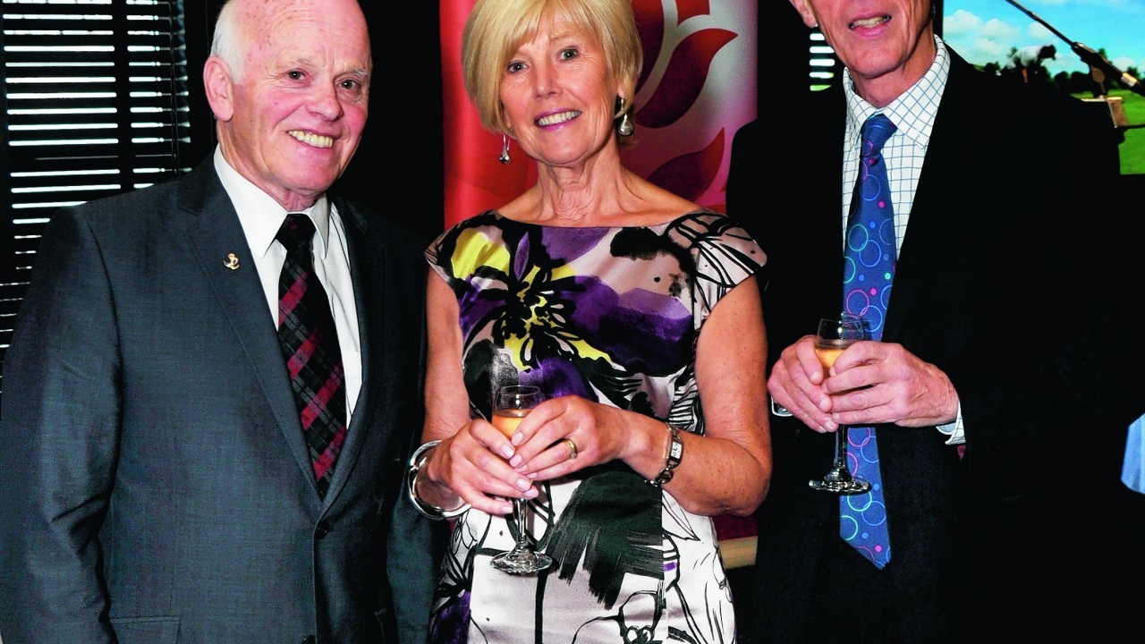 Jimmy Milne, Christine and Andy Hutcheon.