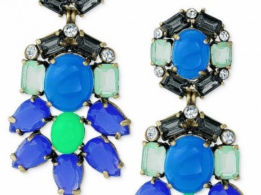 Stella & Dot Peacock chandeliers earrings, £55