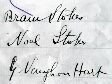The Kilmarnock Arms Hotel guest book was signed by Bram Stoker in 1894