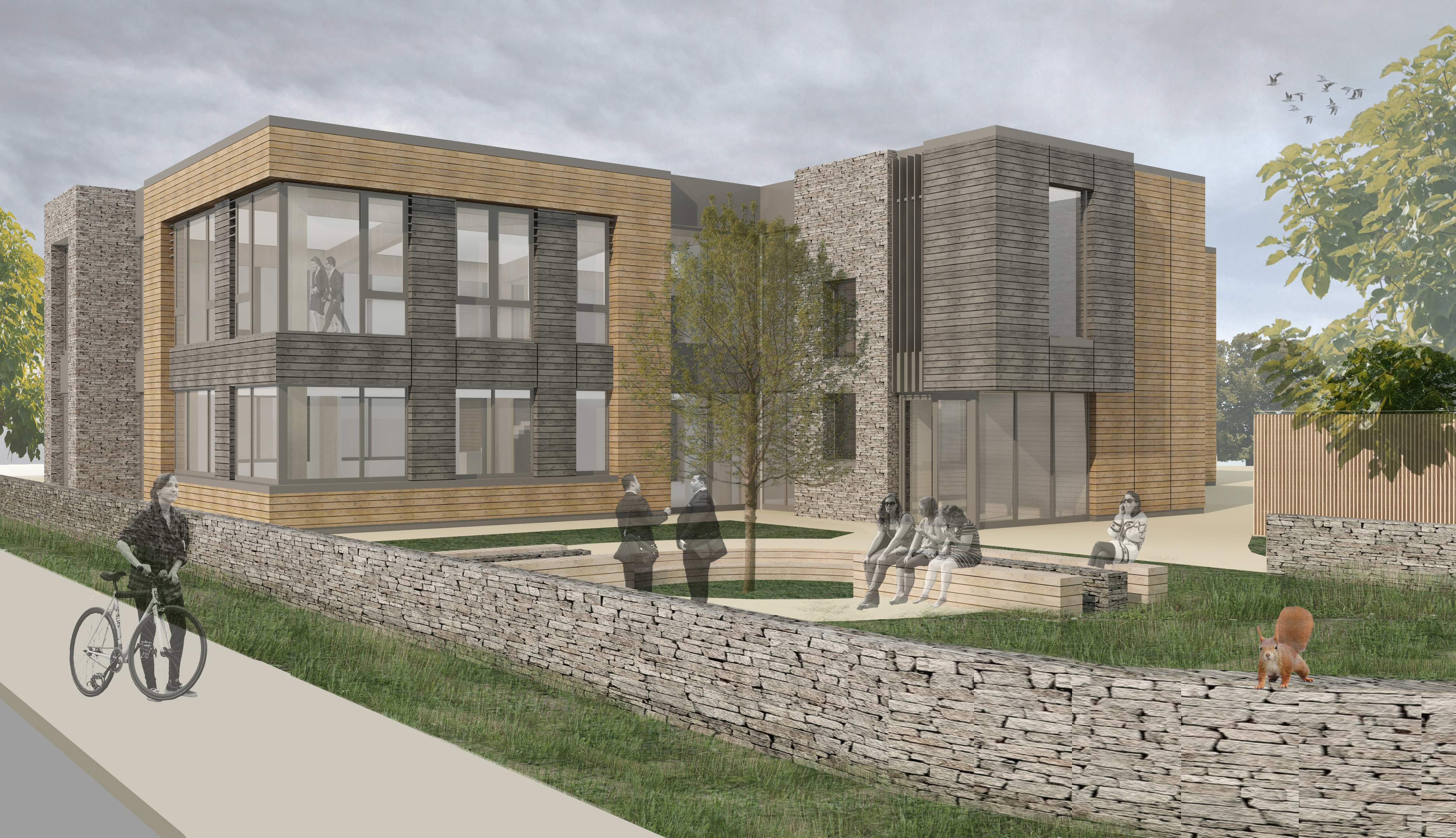 An artists impression of the Life Sciences facility to be built at Plot 8, Inverness Campus.