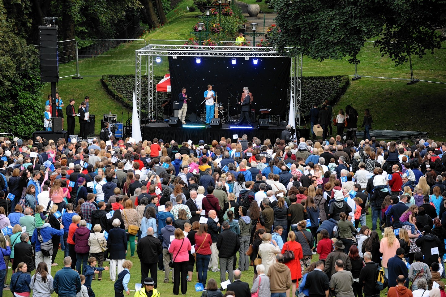 Aberdeen finished the Queen's Baton Relay with a concert in Union Terrace Gardens