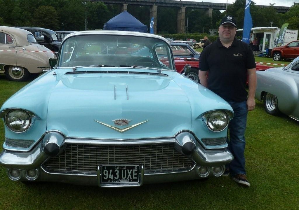 Brian Smith of Brechin with his 1957 Cadillac Series 62.