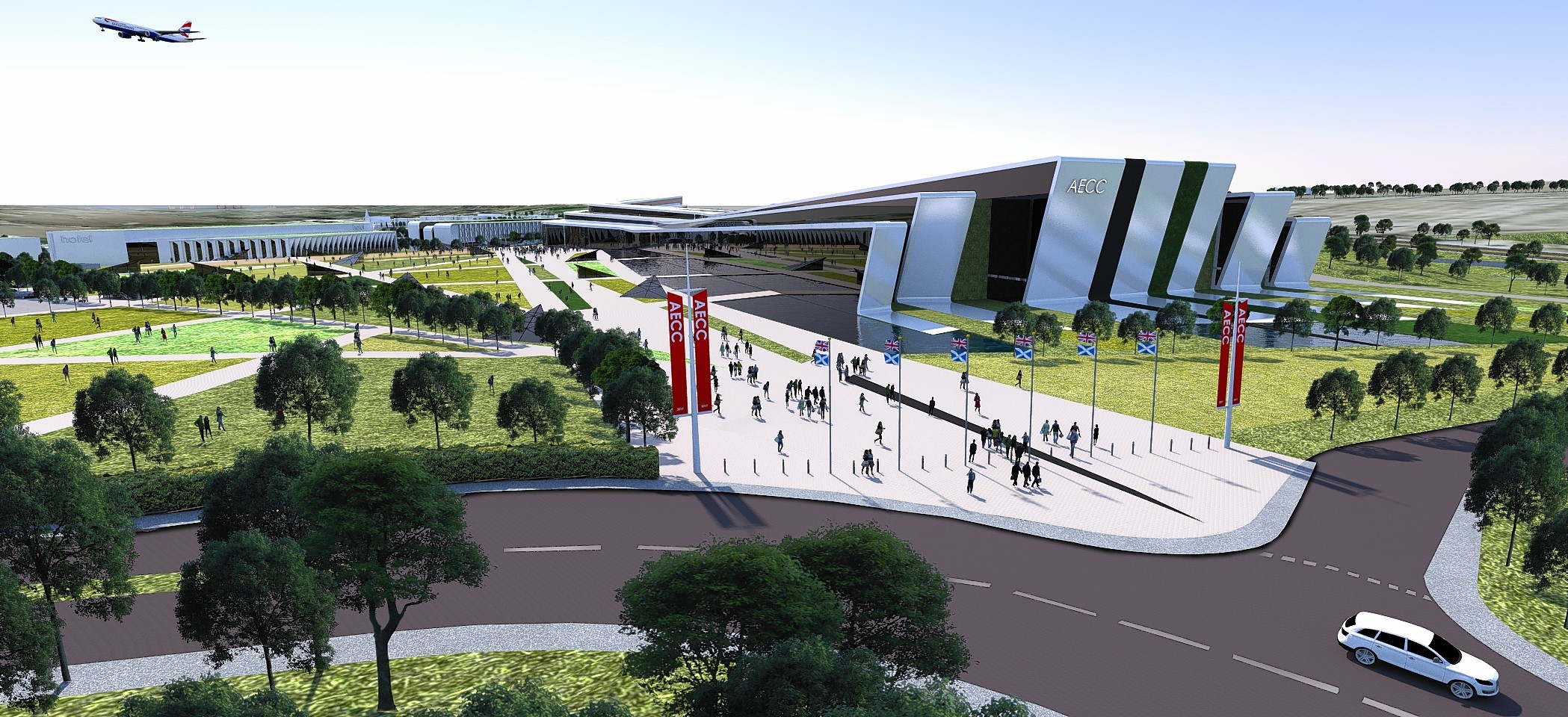 Artist impression of the AECC