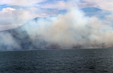 Scoraig peninsula fire. Credit: Noel Hawkins.