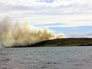 Scoraig peninsula fire. Credit: Noel Hawkins.