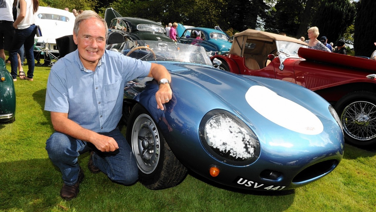 Iain Gunn from Elgin with his Ecurie Ecosse D-Type replica