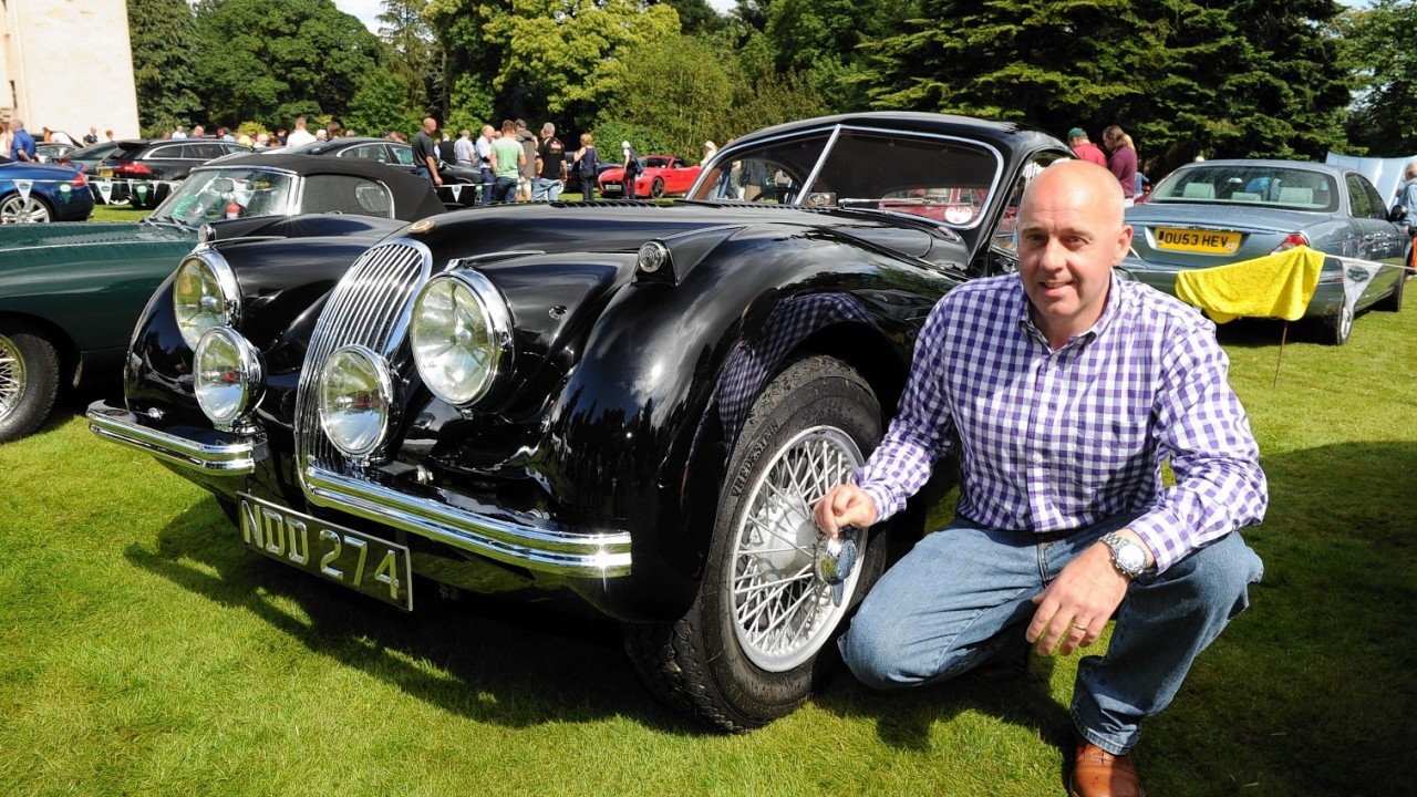 David Arthur from Peterhead with his 1953 Jaguar XK 120