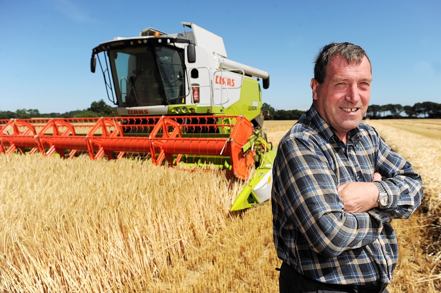 Tain farmer Jim Whiteford started cutting winter barley on Thursday July 18