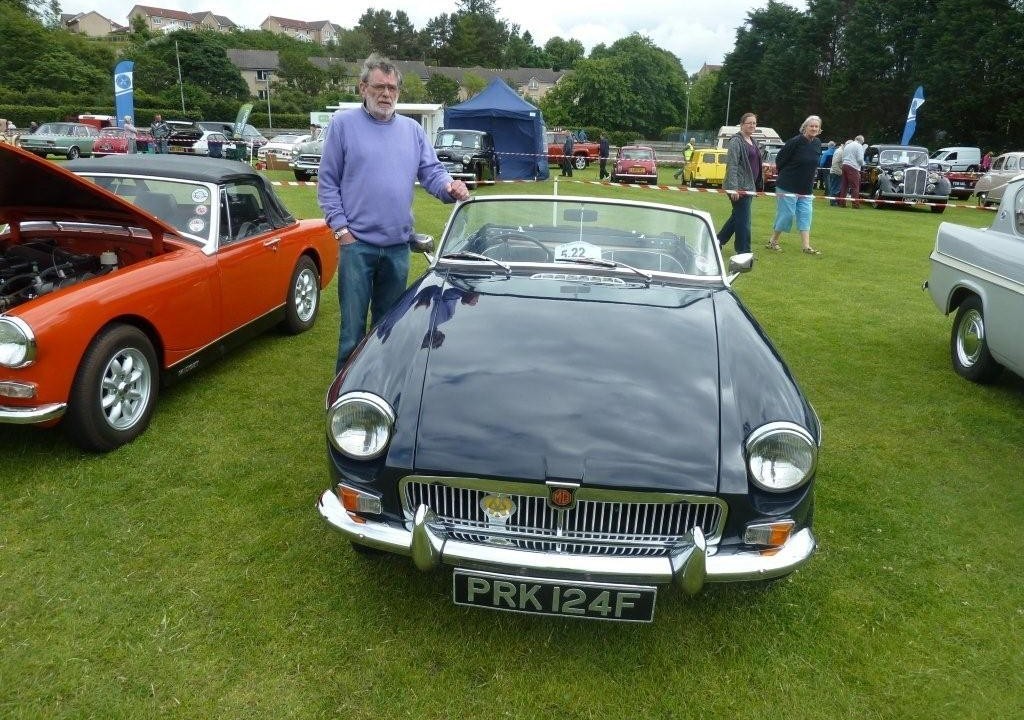 John Craig of Stonehaven with his 1967 M.G.B.