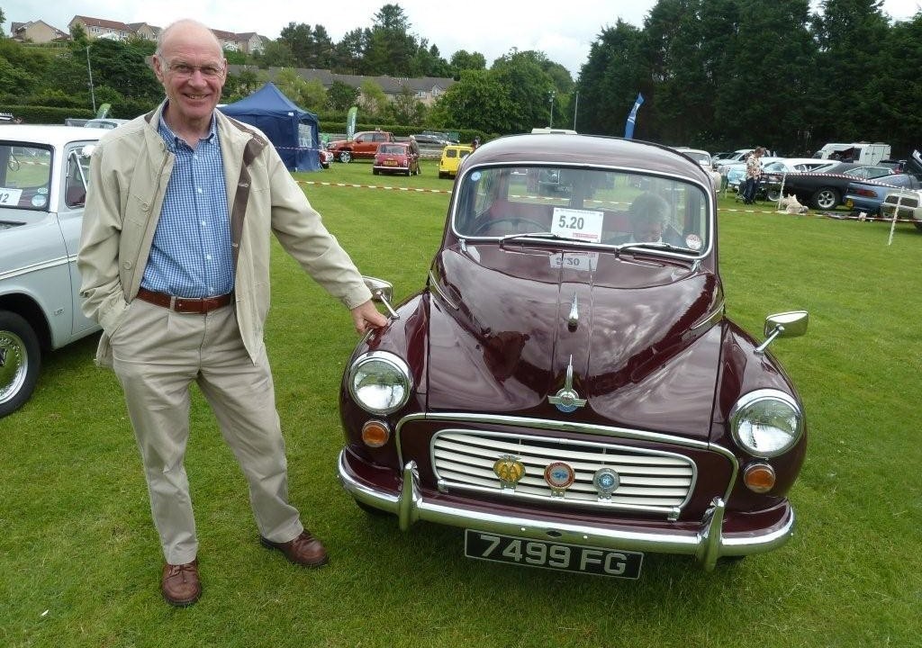 John Fitchet of Arbroath with his1964 Morris Minor Traveller