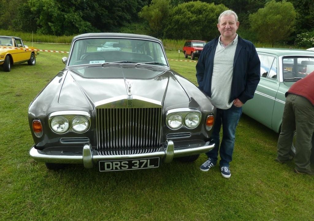Kevin Foreman of Stonehaven with his 1973 Rolls Royce Silver Shadow.