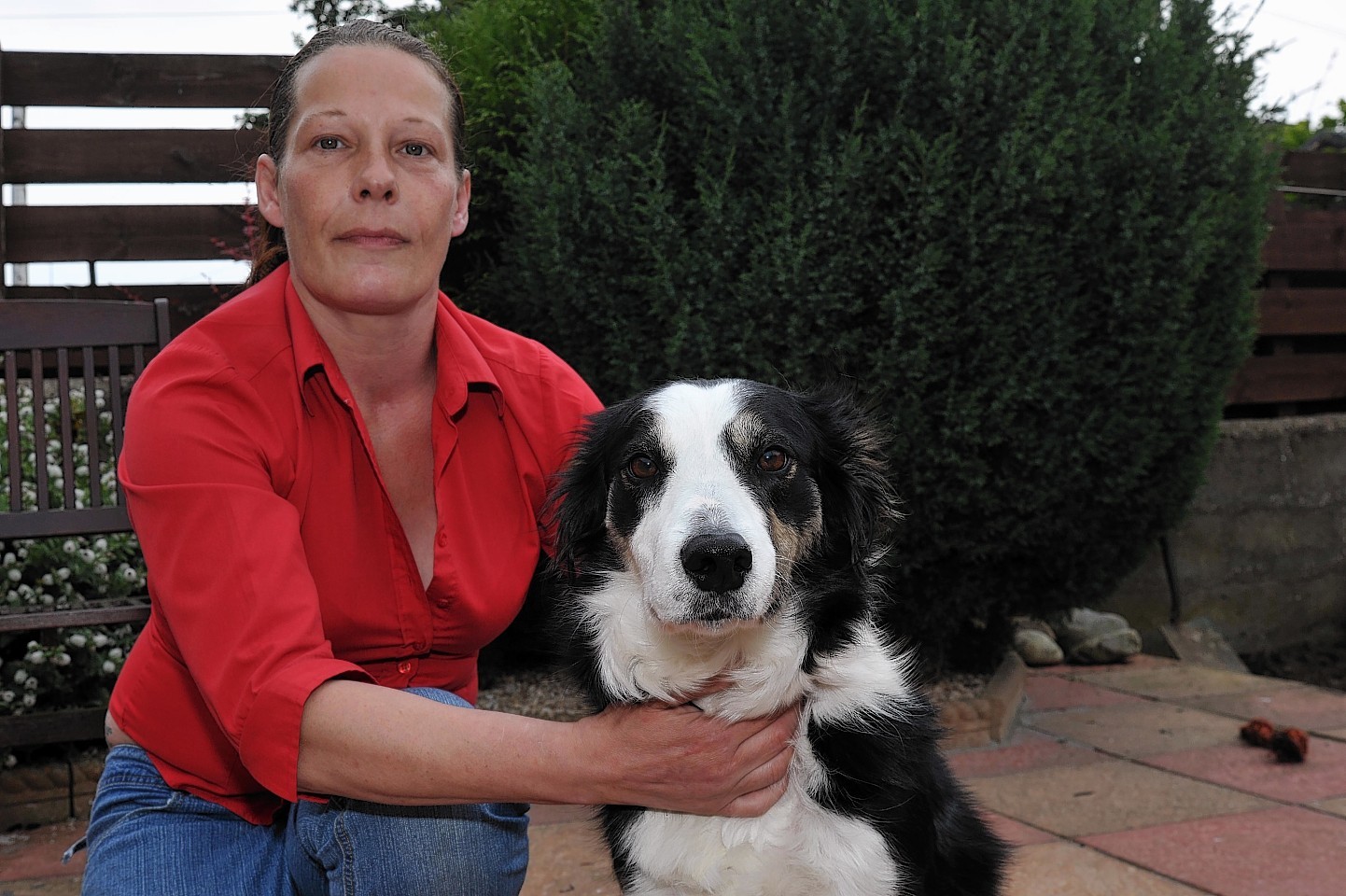 Mary Wiseman with her dog Ruby