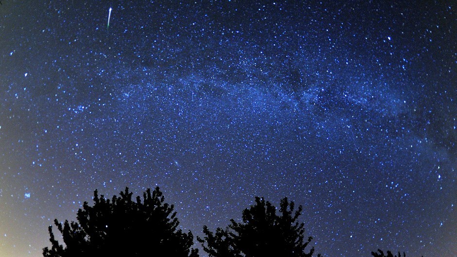 The meteor shower will take place late this evening