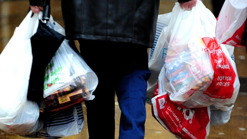 Scots will be charged 5p for a single-use plastic bag from October 20.