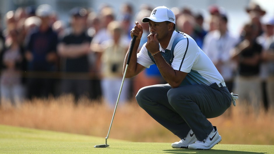 Tiger Woods got his first round of the 143rd Open Championship under way with a bogey