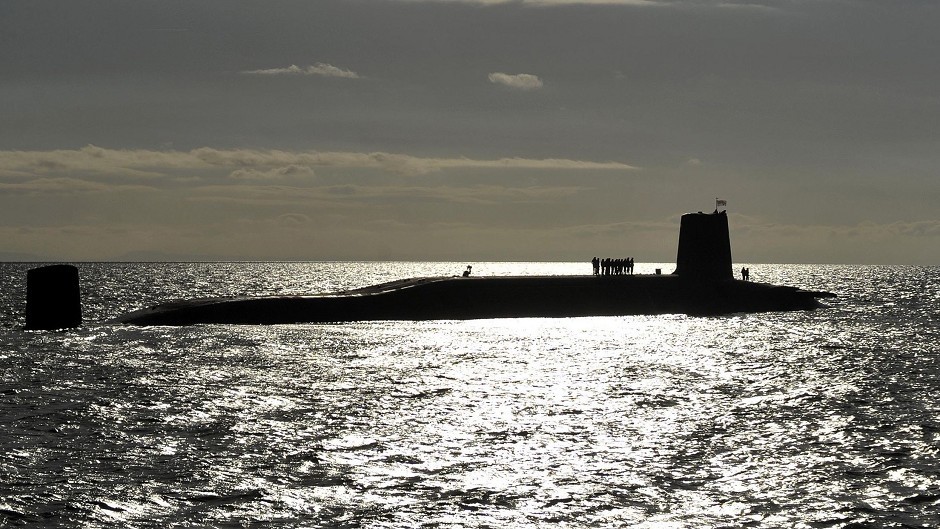 Submarines armed with nuclear weapons are based  at Faslane on the Clyde.