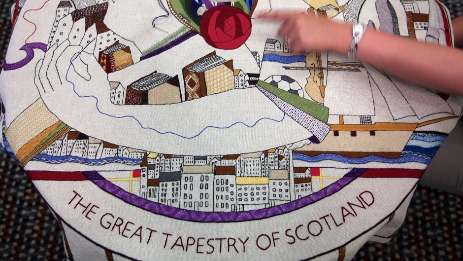 Thirty panels from the Great Tapestry of Scotland will be on show  on Benbecula