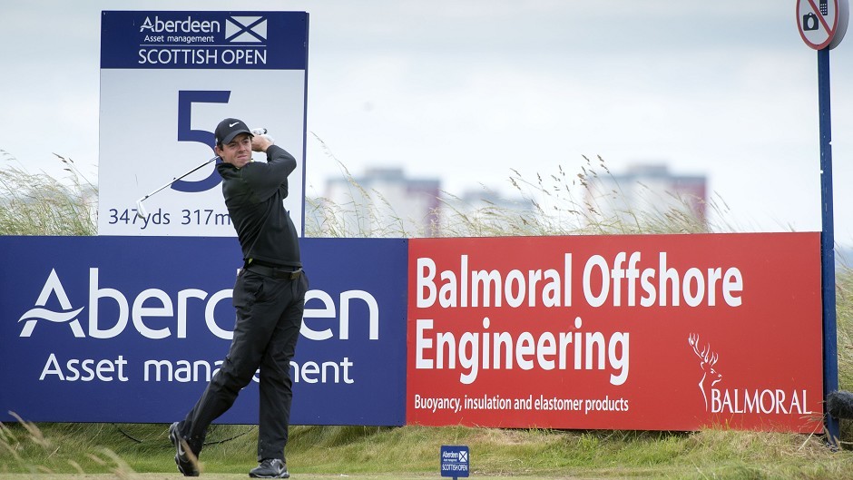 Rory McIlroy carded a course-record 64 at Royal Aberdeen