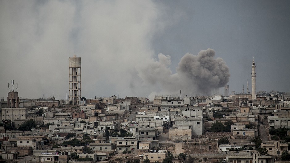 Rebels have reportedly brought down a plane over the city of Aleppo