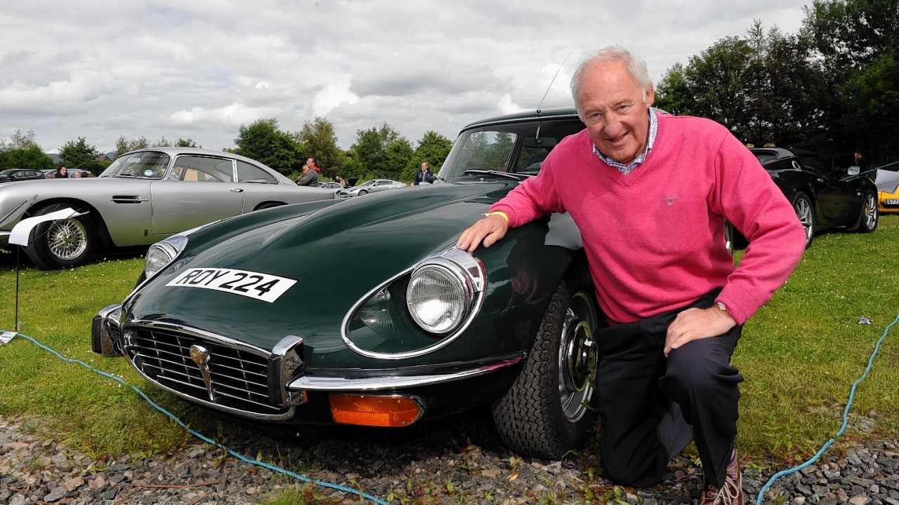 Roy Grant with his Jaguar E-Type