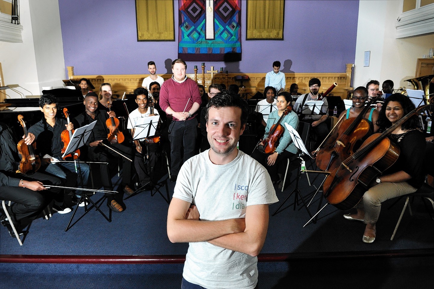 Jamie Munn, a singer with the Scokendia Ensemble, will be performing at the Glasgow 2014 Cultural Programme