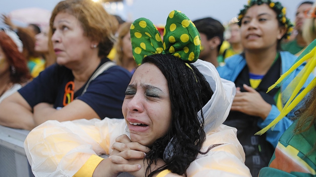 Brazilians are distraught after losing to Germany